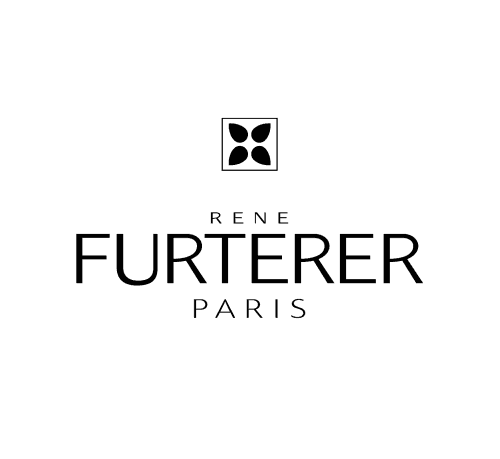 Rene Furterer Paris logo with floral symbol above text.